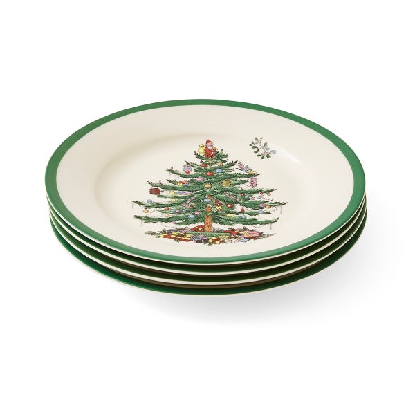 portmeirion Christmas Tree Set of 4 Plates
