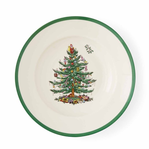 Portmeirion Christmas Tree Set Of 4 Soup Plates