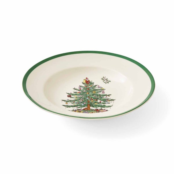 Portmeirion Christmas Tree Set Of 4 Soup Plates