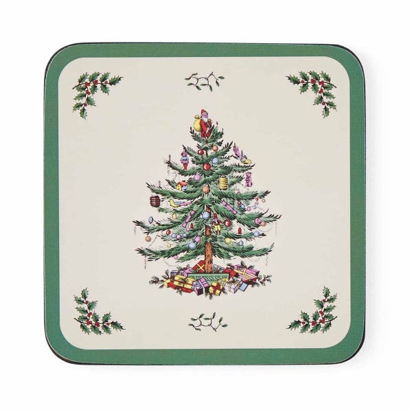 Portmeirion Christmas Tree Set Of 6 Coasters