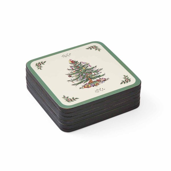 Portmeirion Christmas Tree Set Of 6 Coasters