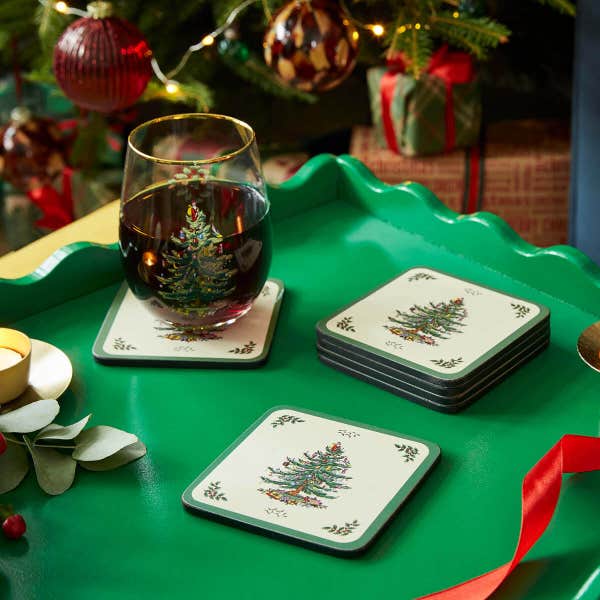 portmeirion Christmas Tree Set of 6 Coasters