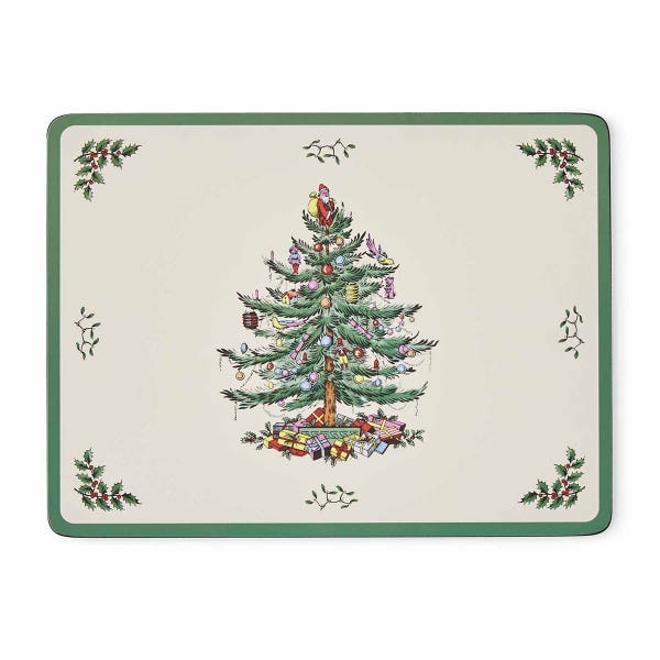 Portmeirion Christmas Tree Set Of 6 Placemats