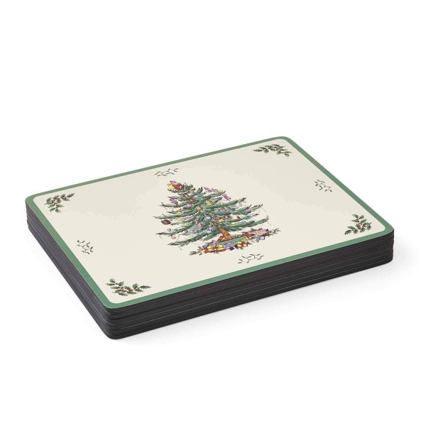 Portmeirion Christmas Tree Set Of 6 Placemats