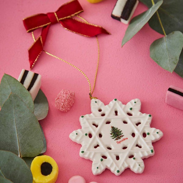 Portmeirion Christmas Tree Snowflake Decoration