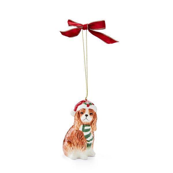 portmeirion Christmas Tree Spaniel Ornament