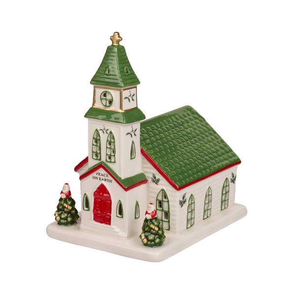 portmeirion Christmas Tree Village Church Ornament