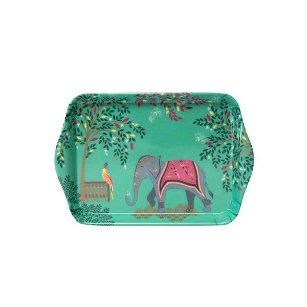 Portmeirion India Mug & Tray Set Elephant's Oasis