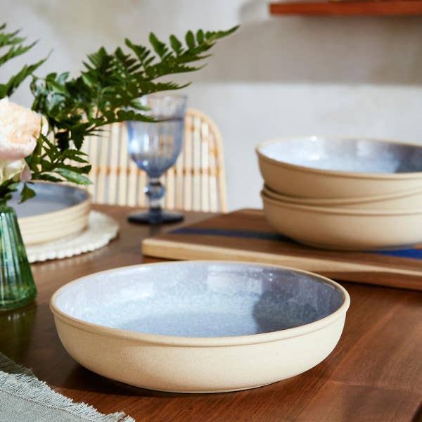 Portmeirion Minerals Low Bowl Aquamarine