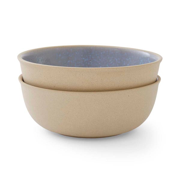 portmeirion Portmeirion Minerals set of 2 Large Bowls Aquamarine