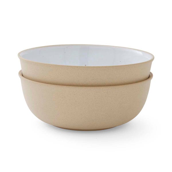 portmeirion Portmeirion Minerals set of 2 Large Bowls Moonstone