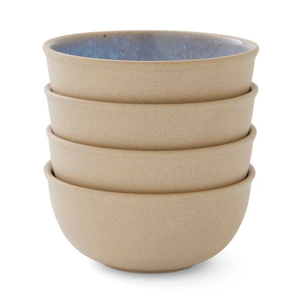 portmeirion Portmeirion Minerals set of 4 5.5 Inch Bowls Aquamarine