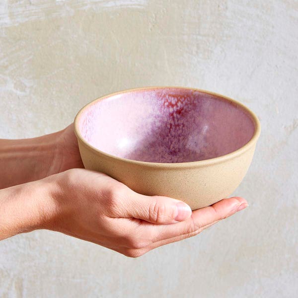 Portmeirion Portmeirion Minerals Set Of 4 5.5 Inch Bowls Rose Quartz