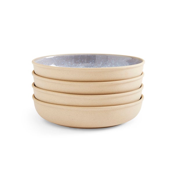 portmeirion Minerals Set of 4 Low Bowls Aquamarine