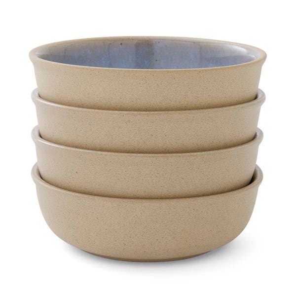 portmeirion Portmeirion Minerals set of 4 Small Low Bowls Aquamarine