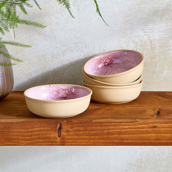 Portmeirion Portmeirion Minerals Small Low Bowl Rose Quartz