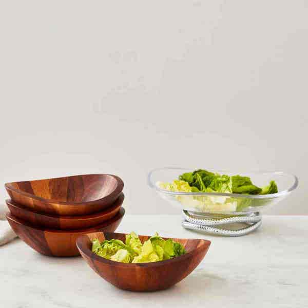 Portmeirion Nambé Braid Set Of 4 Salad Bowls