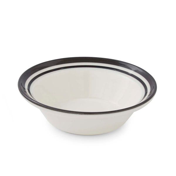 portmeirion Potter's Stripe Oatmeal Bowl Black