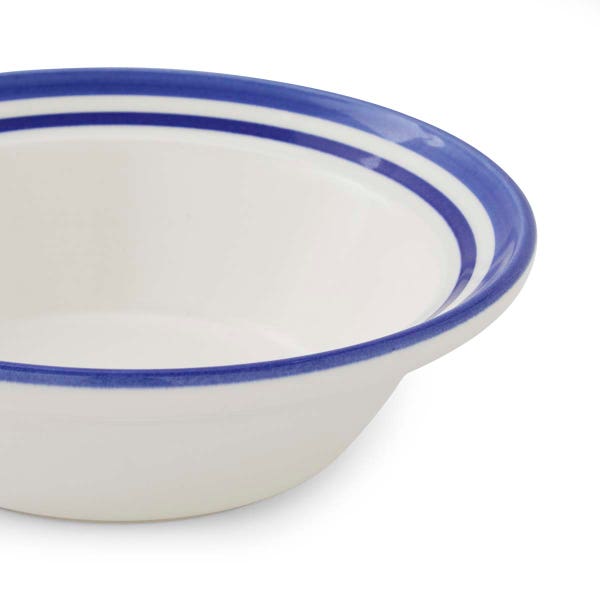 Portmeirion Potter's Stripe Oatmeal Bowl Blue