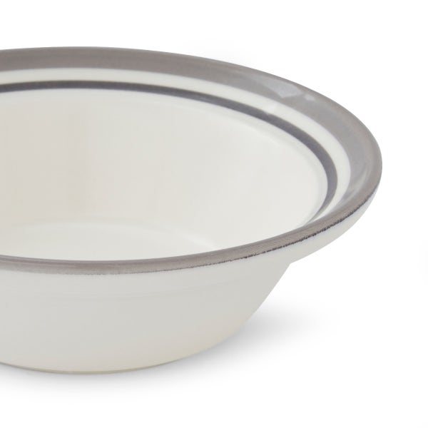 Portmeirion Potter's Stripe Oatmeal Bowl Grey