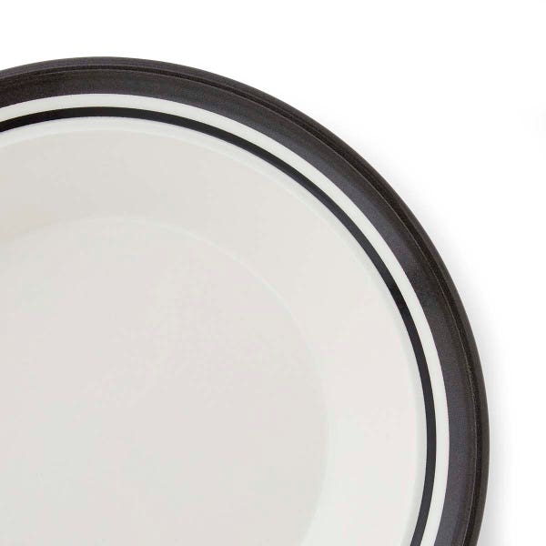 Portmeirion Potter's Stripe Soup Plate Black