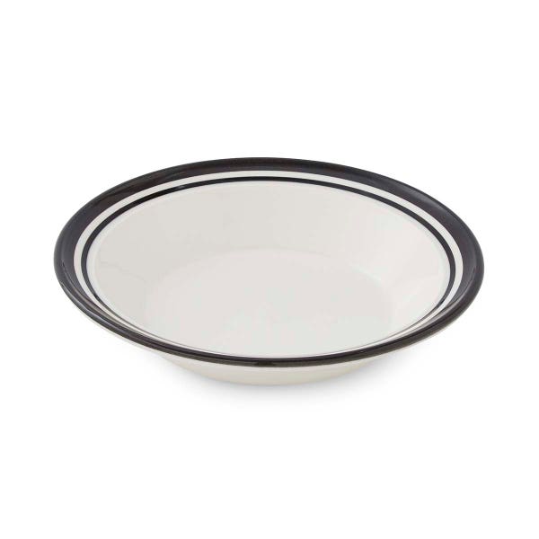 portmeirion Potter's Stripe Soup Plate Black