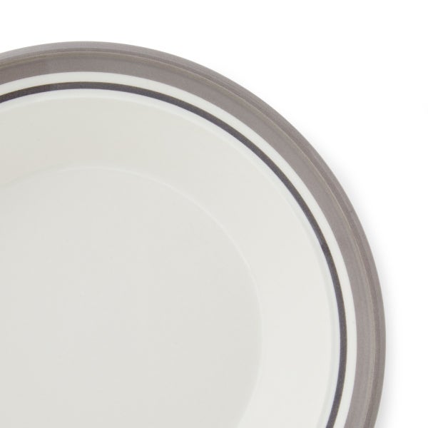 Portmeirion Potter's Stripe Soup Plate Grey