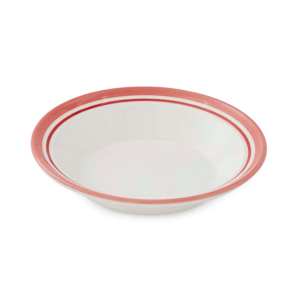 portmeirion Potter's Stripe Soup Plate Red