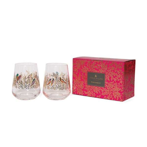 Portmeirion Sara Miller Chelsea Set Of 2 Tumblers