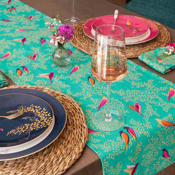Portmeirion Sara Miller Chelsea Table Runner Green