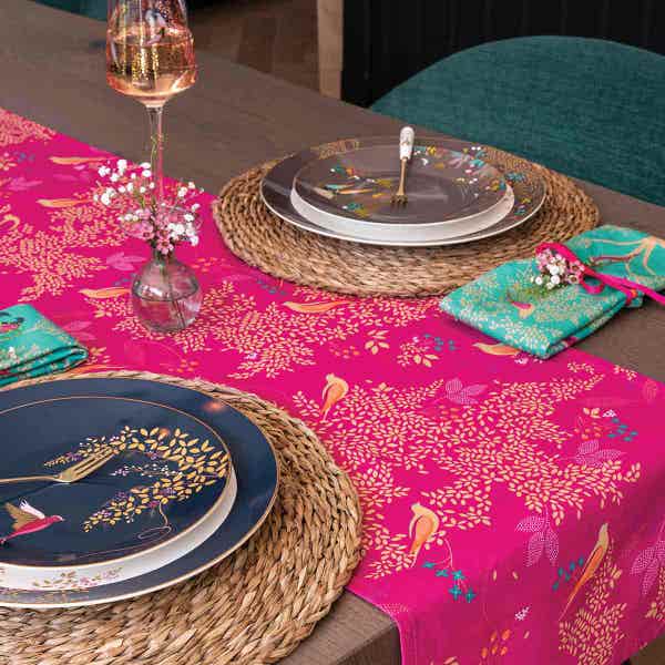 Portmeirion Sara Miller Chelsea Table Runner Pink