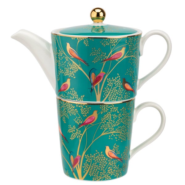portmeirion Sara Miller Chelsea Tea for One Green