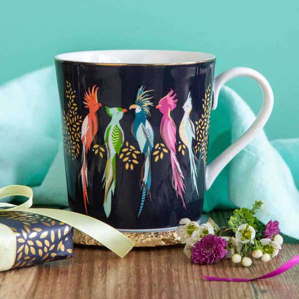 Portmeirion Sara Miller Gifting Cockatoo Mug