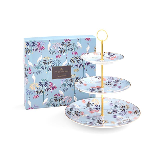 portmeirion Sara Miller India 3-Tier Cake Stand