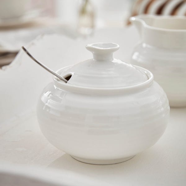 Portmeirion Sophie Conran Covered Sugar Bowl White