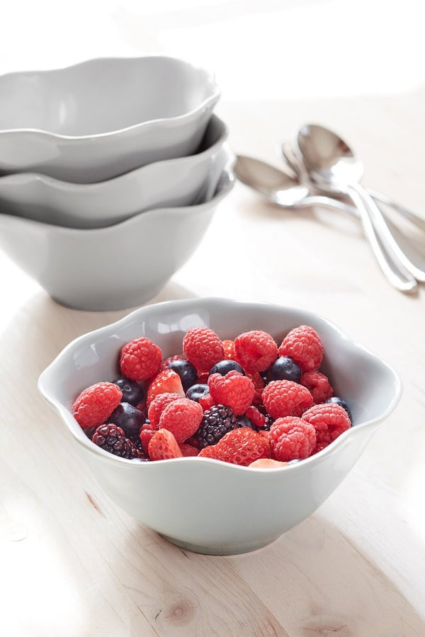 Portmeirion Sophie Conran Floret 4 Bowls Grey