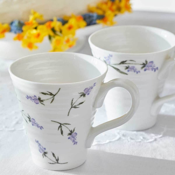 Portmeirion Sophie Conran Lavandula Set Of 2 Mugs