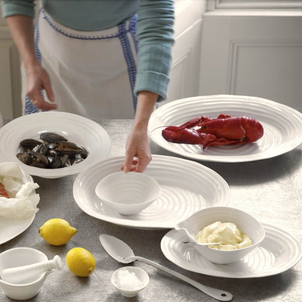 Portmeirion Sophie Conran Medium Oval Plate White