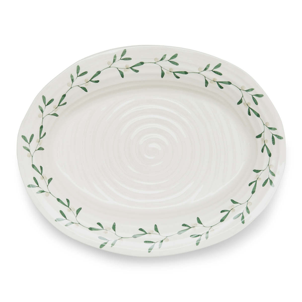 portmeirion Sophie Conran Mistletoe Oval Platter