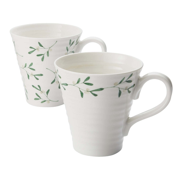 portmeirion Sophie Conran Mistletoe Set of 2 Mugs