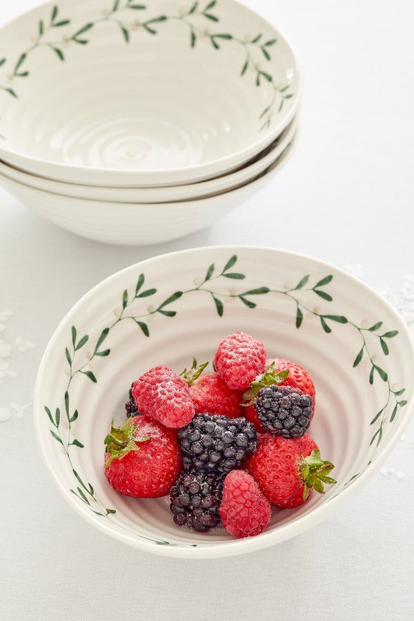 Portmeirion Sophie Conran Mistletoe Set Of 4 Bowls
