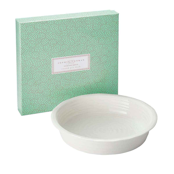 Portmeirion Sophie Conran Round Pie Dish White