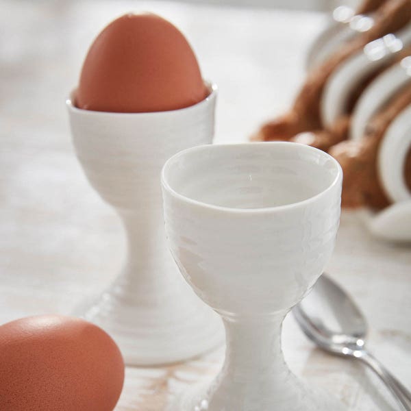 Portmeirion Sophie Conran Set Of 2 Egg Cups White