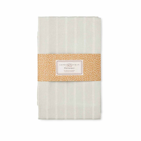 portmeirion Sophie Conran Set of 2 Tea Towels Grey