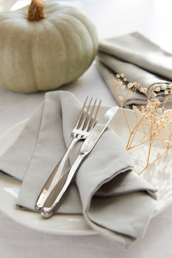 Portmeirion Sophie Conran Set Of 4 Napkins Grey