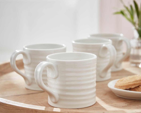 Portmeirion Sophie Conran Set Of 4 Short Mugs