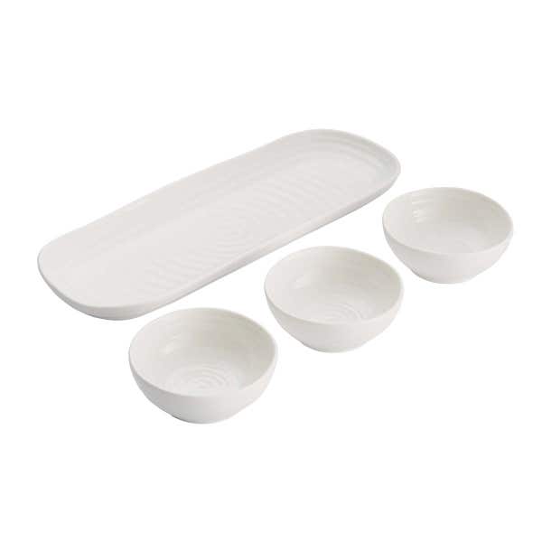 Portmeirion Sophie Conran Three Bowl & Tray Set
