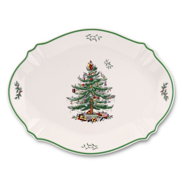 portmeirion Spode Christmas Tree Oval Platter