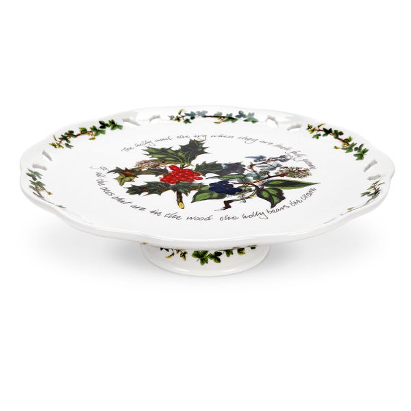 portmeirion The Holly and the Ivy Cake Plate