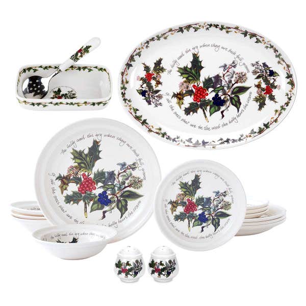 portmeirion The Holly & the Ivy Christmas Lunch Set